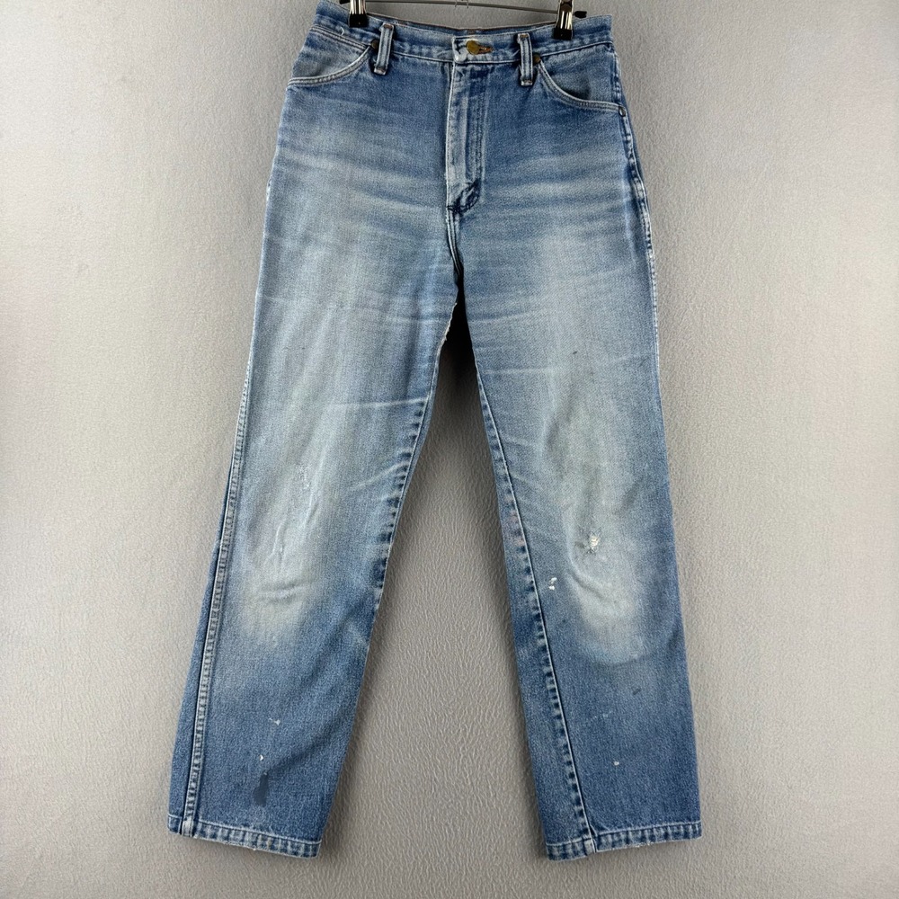 Vintage Wrangler Jeans Womens Fits 27x28 80s Straight Leg High Cowboy Cut USA